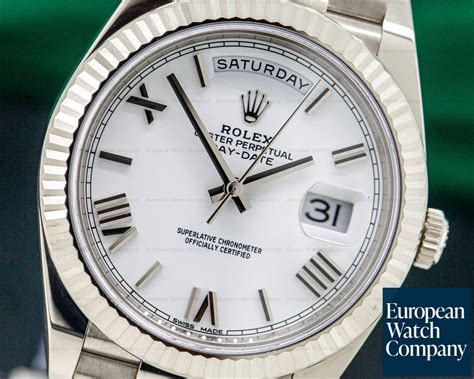 rolex reference 228239|white gold rolex day date.